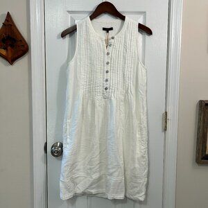 Quince 100% European Linen Sleeveless Swing Dress